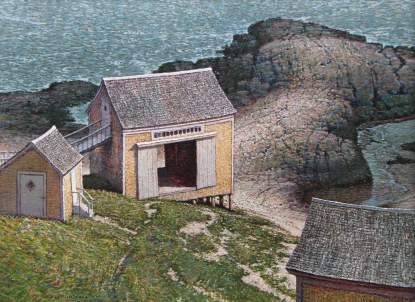 Photo of James O'Neil Painting, Boat House