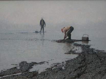 Photo of James O'Neil Painting, Clammers