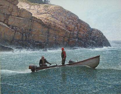 Photo of James O'Neil Painting, Clammers in Boat