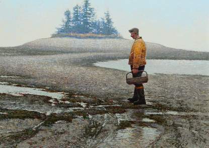 Photo of James O'Neil Painting, South Bay Clammer