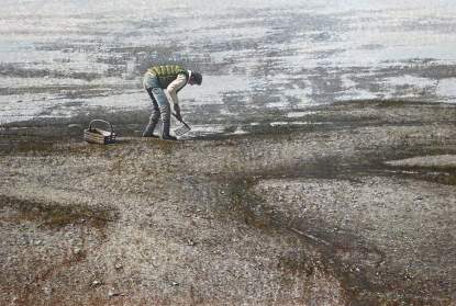 Photo of James O'Neil Painting, Working Southbay